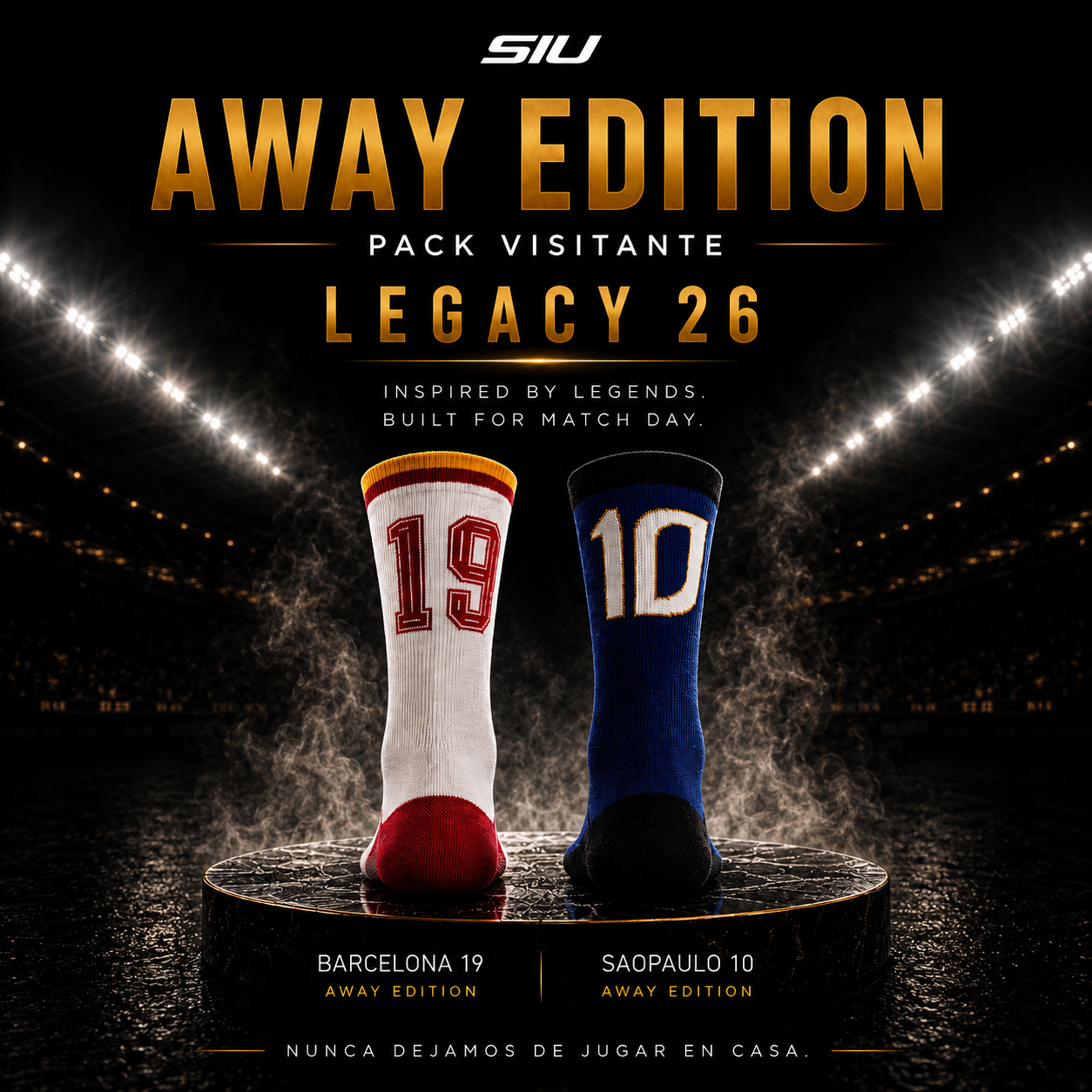 AWAY EDITION: Nunca dejamos de jugar en casa.